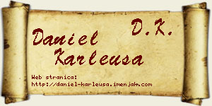 Daniel Karleuša vizit kartica